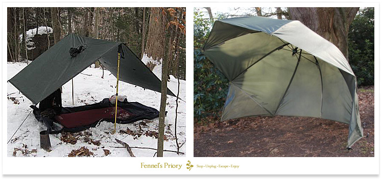 Traditional angling poncho tent vs brolly