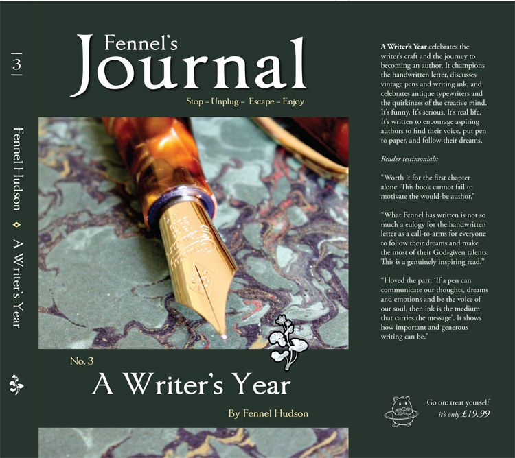 A Writer's Year, Fennel's Journal No 3, front cover, by Fennel Hudson