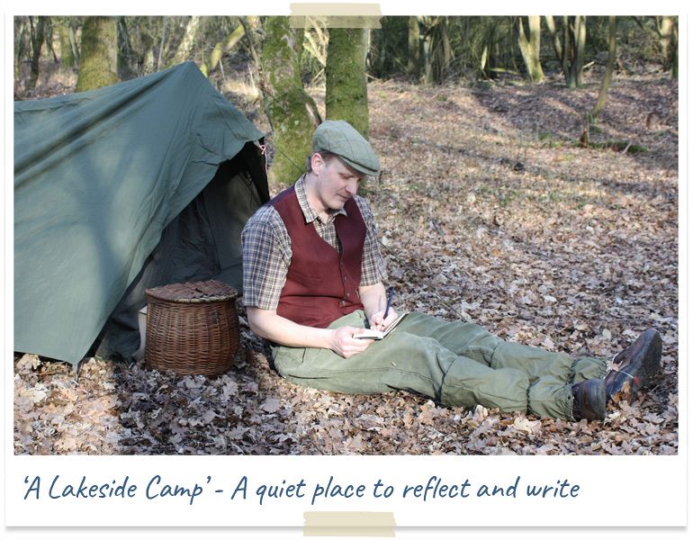 A lakeside camp - a quiet place to reflect and write