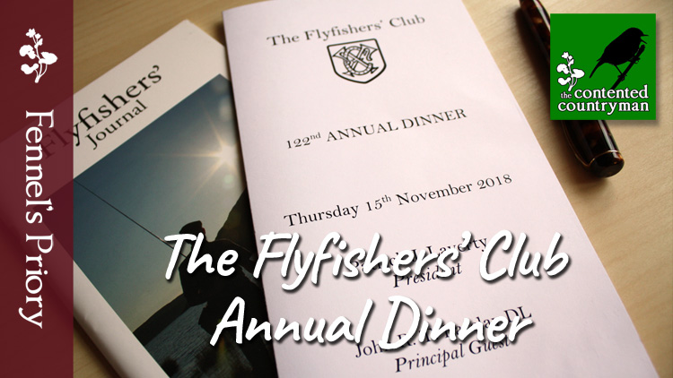 Flyfishers' Club annual dinner 2018