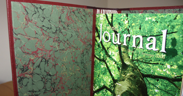 Fennel's Journal magazine binder - inside