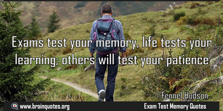 Fennel Hudson exams quote