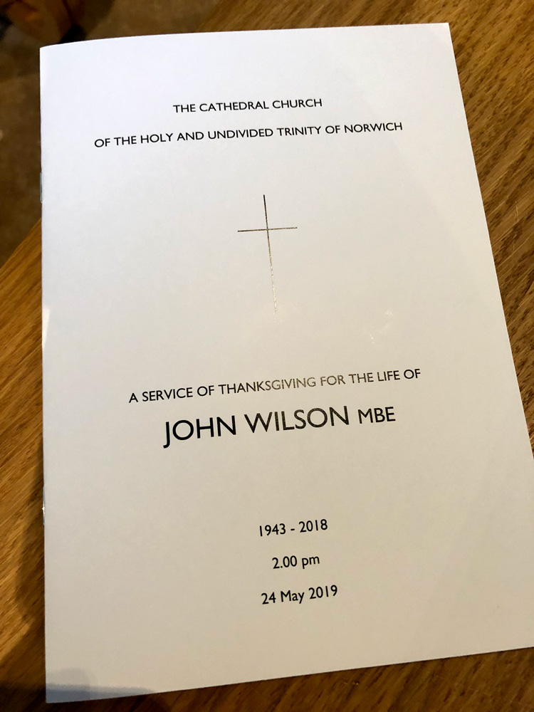 John Wilson memorial service