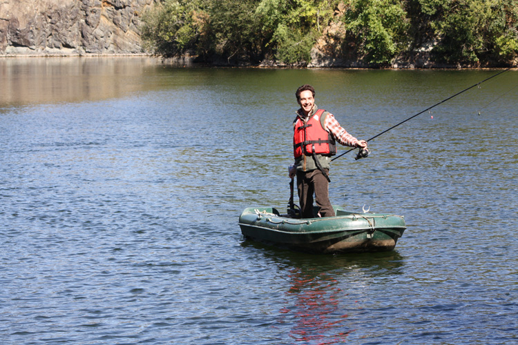 Tim Pike at Quarry Bank Fishery, France