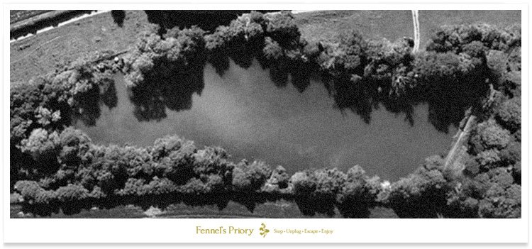 Redmire Pool aerial view