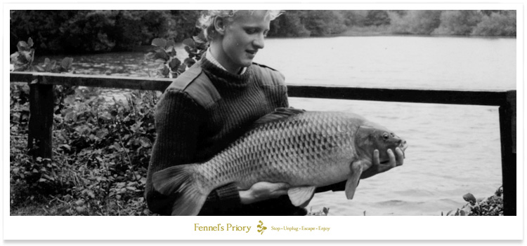 Fennel with his first-ever 20b carp - caught from Redmire Pool